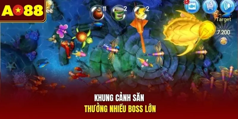 Khung cảnh săn thưởng nhiều boss lớn